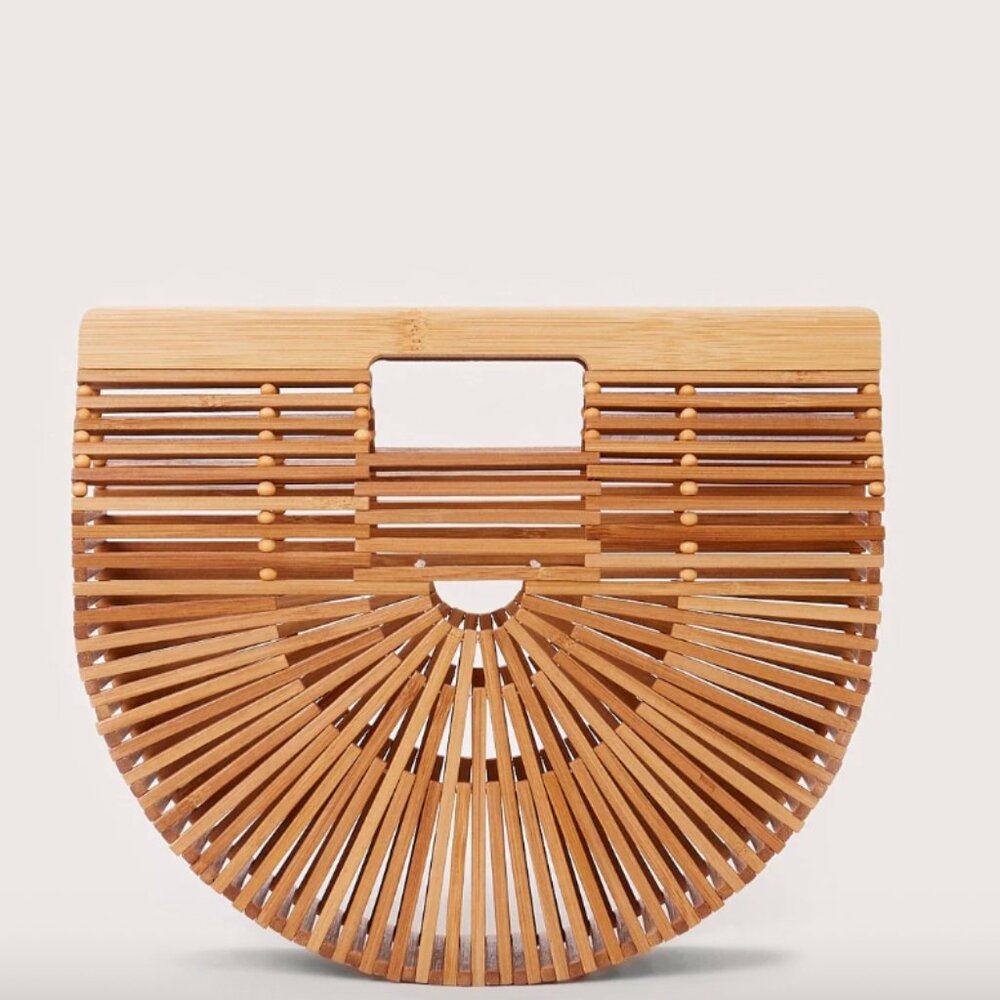 Cult Gaia Ark Wooden purse